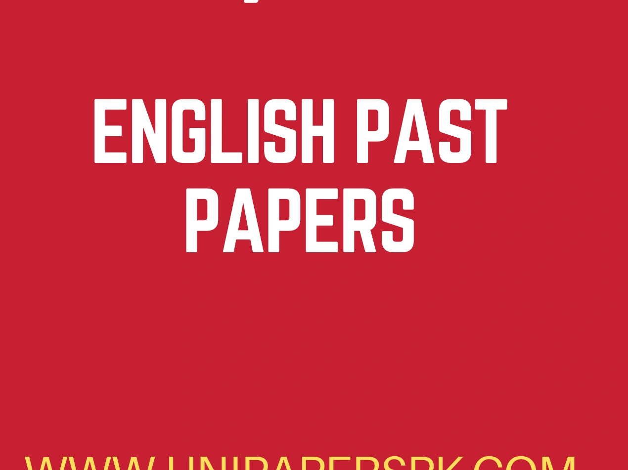 BS English Past Papers